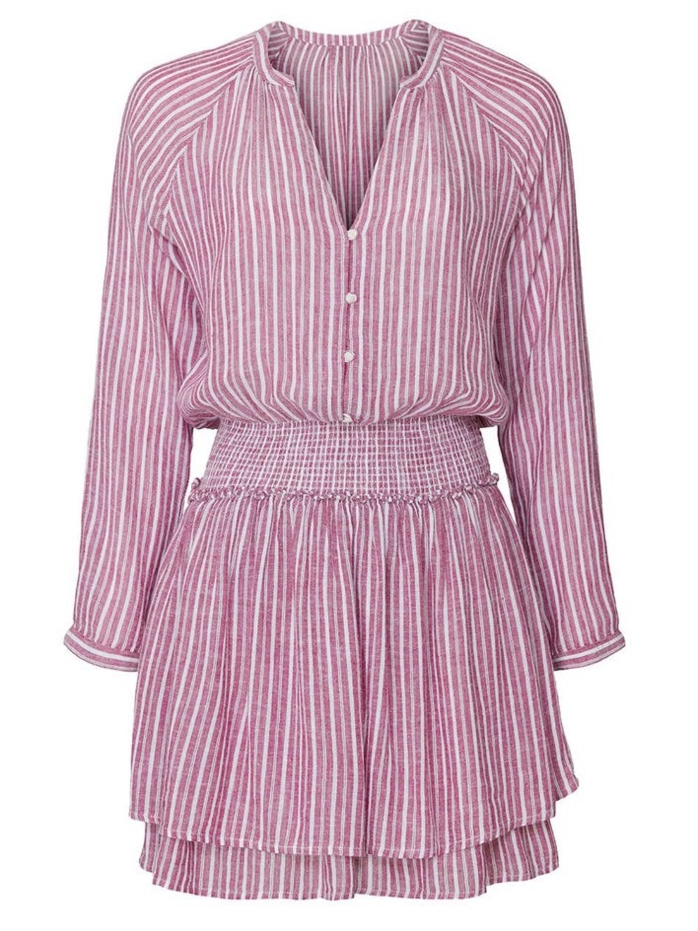 RAILS $298 Red Striped Jasmine Dress Size Large EUC